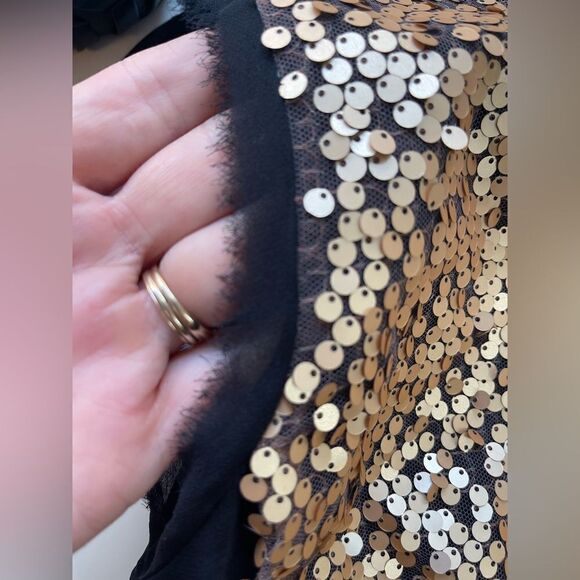 Neiman Marcus x Nanette Lepore gold sequin top. 4. NWT - Picture 5 of 5